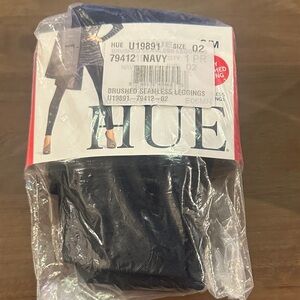 HUE Dark Blue Seamless Leggings